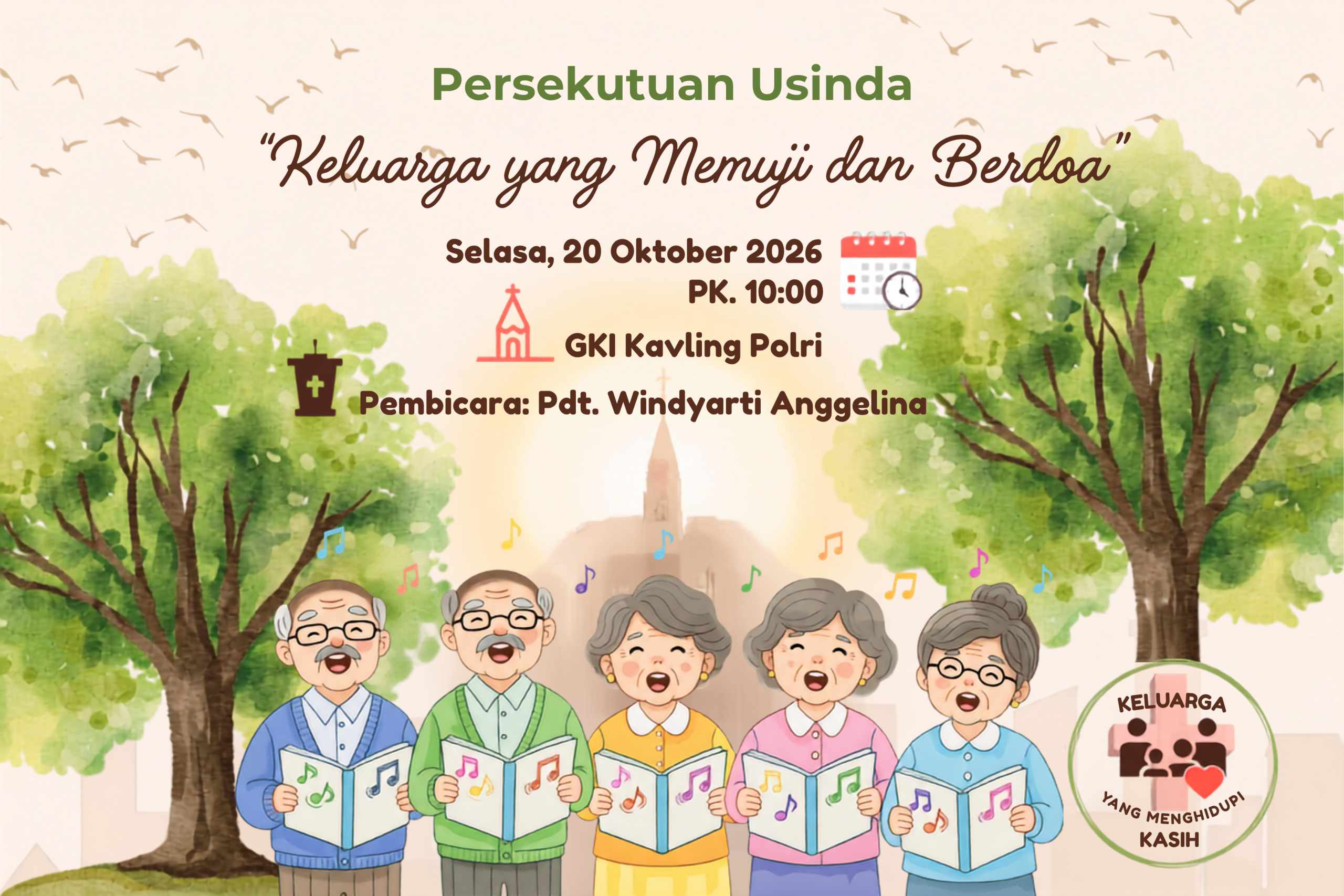 Persekutuan Usinda GKI Kavling Polri 20 Oktober 2026